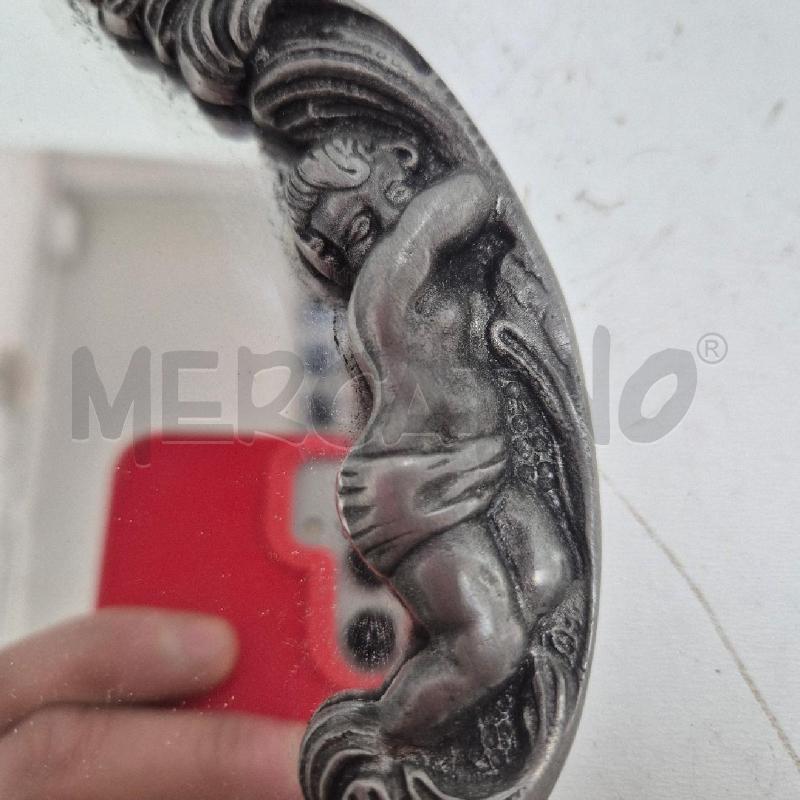 SPECCHIO APPLIQUE METALLO PUTTO  | Mercatino dell'Usato Cervia 4