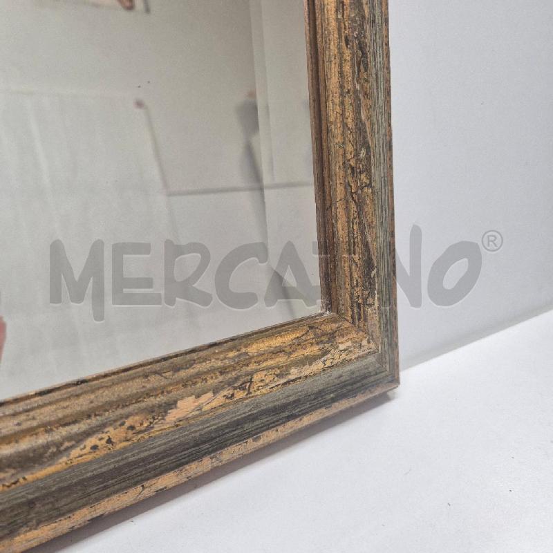SPECCHIO MOLATO CORNICE LEGNO DORATA | Mercatino dell'Usato Cervia 2