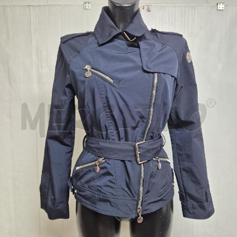 SPOLVERINO DONNA MONCLER BLU CORTO | Mercatino dell'Usato Cervia 1