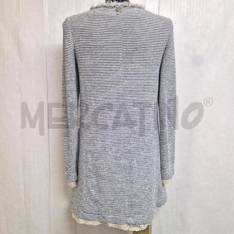 SPOLVERINO DONNA TWIN SET BIANCO BLU RIGHE FIORI PIZZO | Mercatino dell'Usato Cervia 4