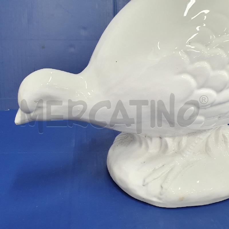 STATUA FAGIANO CERAMICA BIANCA | Mercatino dell'Usato Cervia 2