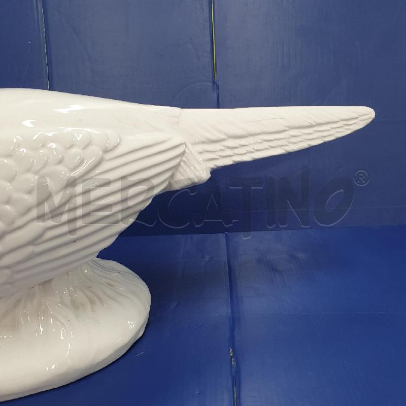 STATUA FAGIANO CERAMICA BIANCA | Mercatino dell'Usato Cervia 3