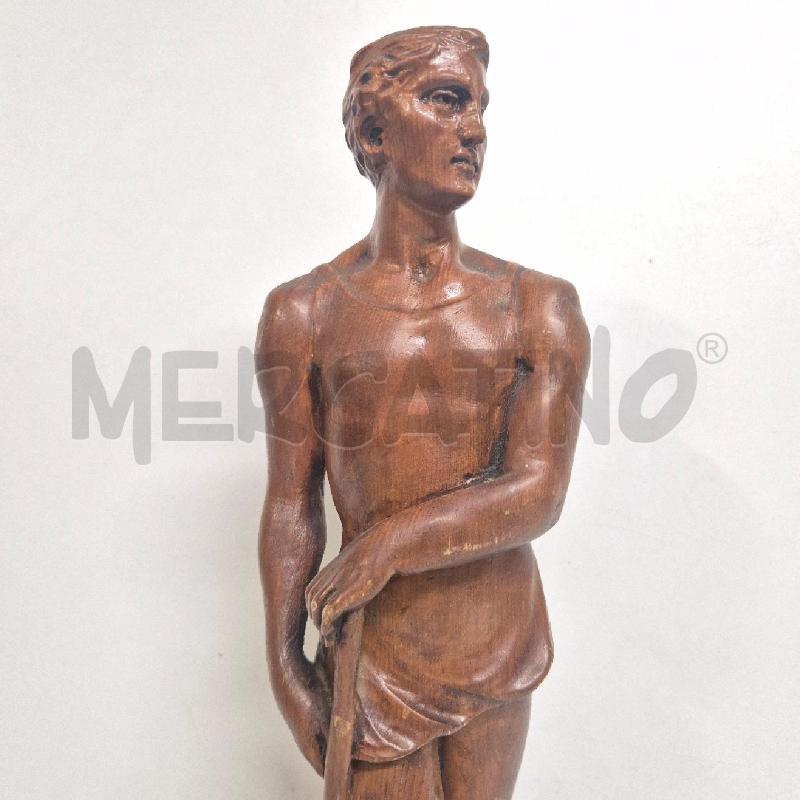 STATUA LEGNO UOMO CON MARTELLO | Mercatino dell'Usato Cervia 3