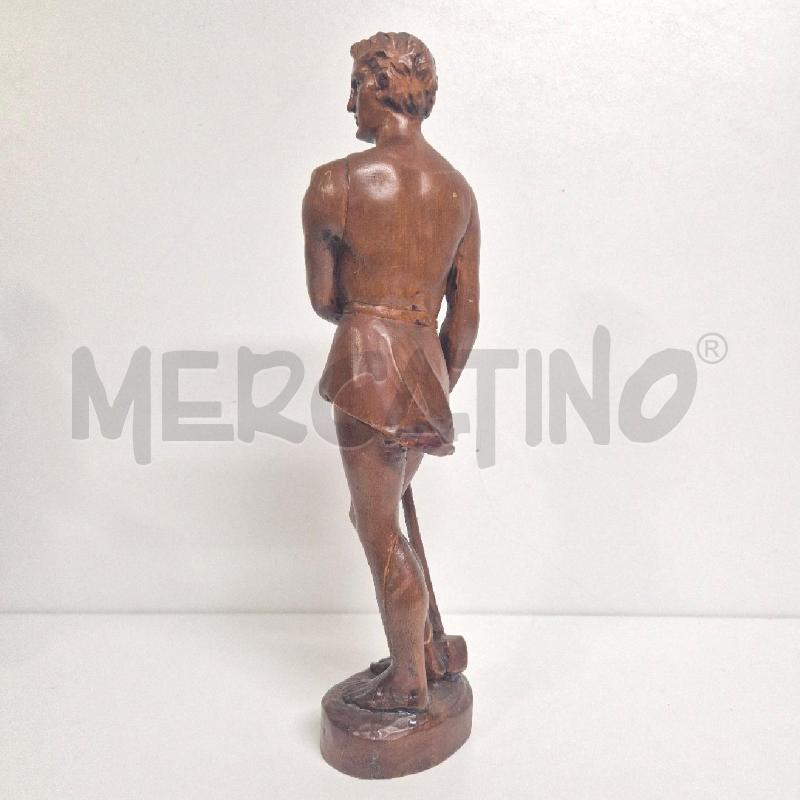 STATUA LEGNO UOMO CON MARTELLO | Mercatino dell'Usato Cervia 5