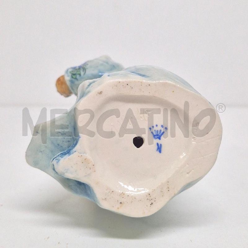 STATUINA BIMBO CAPODIMONTE AZZURRO FIORI | Mercatino dell'Usato Cervia 5