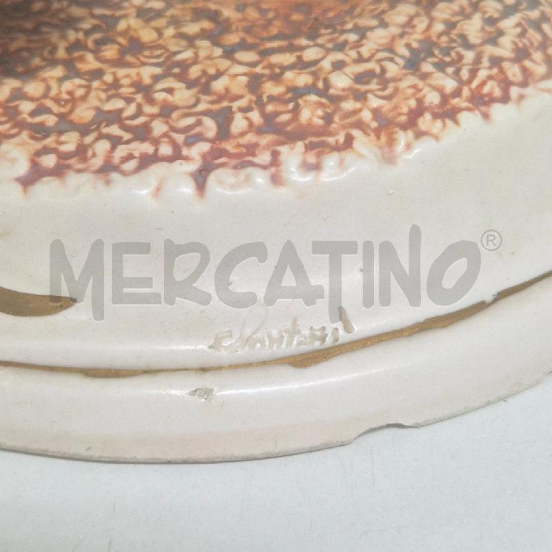 STATUINA CERAMICA DONNA SU PANCHINA CON COLOMBA | Mercatino dell'Usato Cervia 5