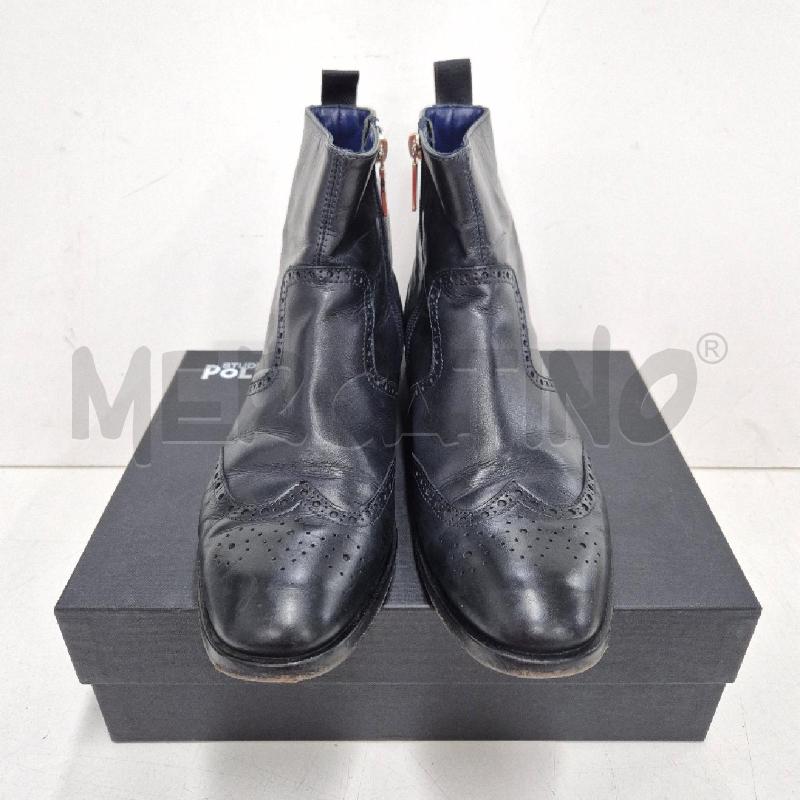 STIVALETTI UOMO STUDIO POLLINI BLU | Mercatino dell'Usato Cervia 2