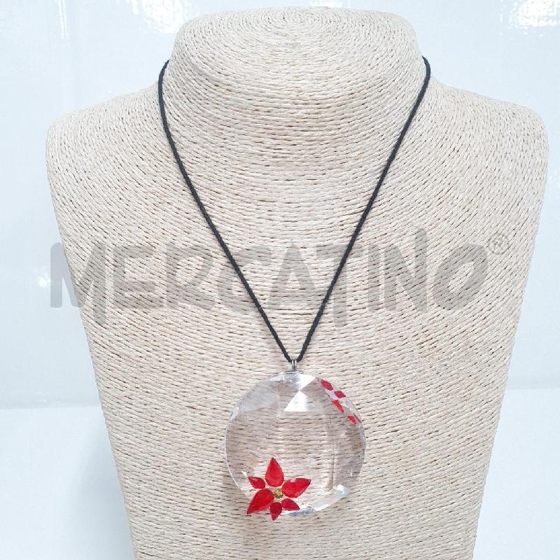SWAROVSKI COLLANA CON FIORE ROSSO | Mercatino dell'Usato Cervia 1
