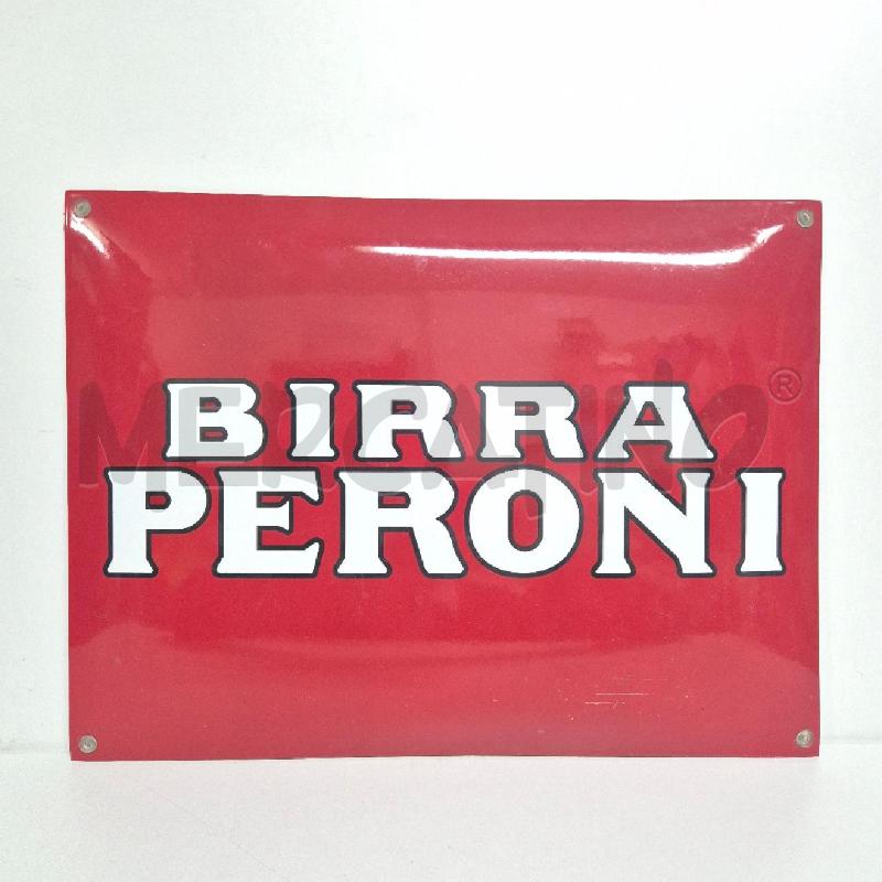 TARGA PERONI ROSSA SCRITTA BIANCA | Mercatino dell'Usato Cervia 1