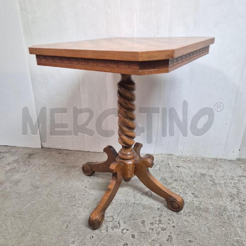 TAVOLINO LEGNO SCACCHIERA 43X43 | Mercatino dell'Usato Cervia 5