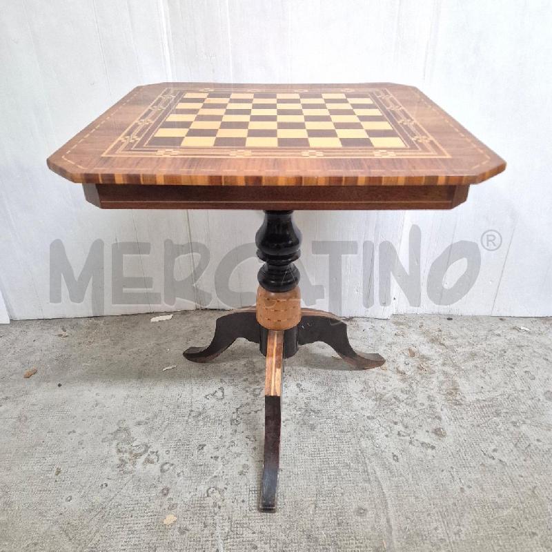TAVOLINO QUADRATO DA SCACCHI LEGNO | Mercatino dell'Usato Cervia 1