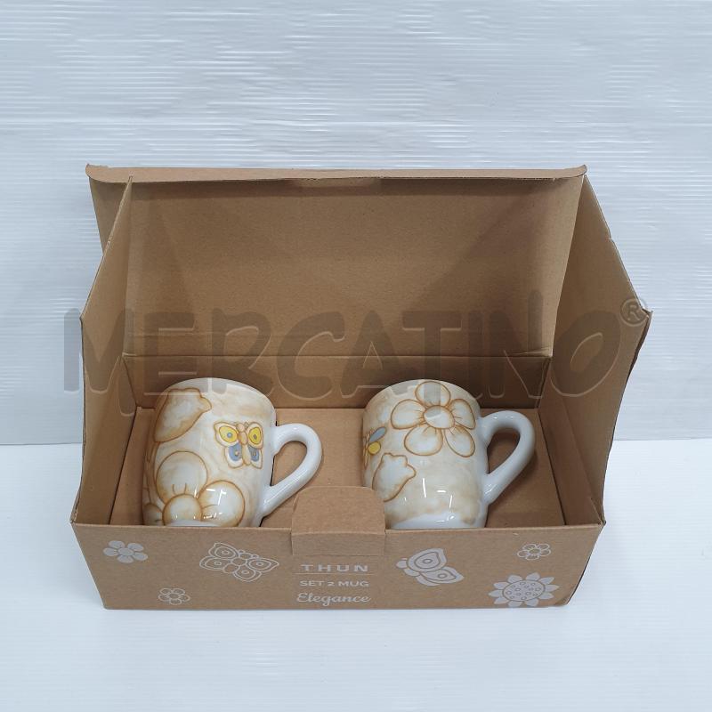 Set 2 Tazze mug Thun Elegance con scatola