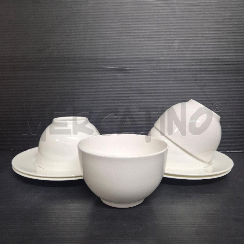 TAZZE PZ. 4 COLAZIONE ROYAL WORCESTER  BIANCA | Mercatino dell'Usato Cervia 2