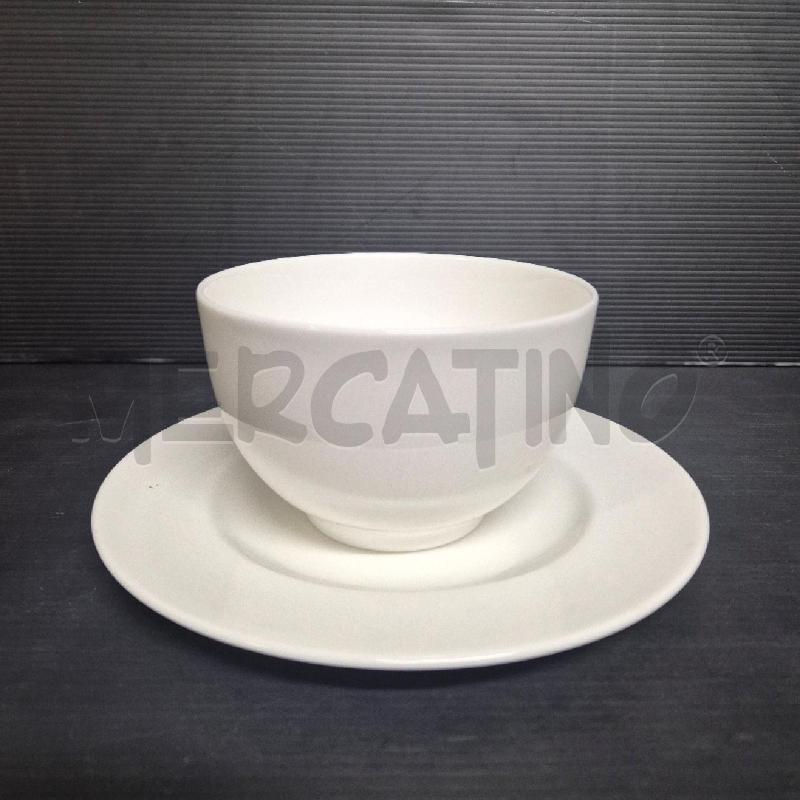 TAZZE PZ. 4 COLAZIONE ROYAL WORCESTER  BIANCA | Mercatino dell'Usato Cervia 3