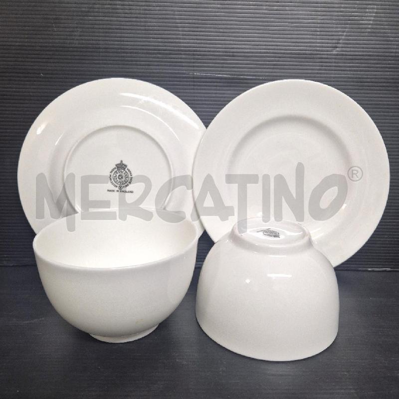 TAZZE PZ. 4 COLAZIONE ROYAL WORCESTER  BIANCA | Mercatino dell'Usato Cervia 5
