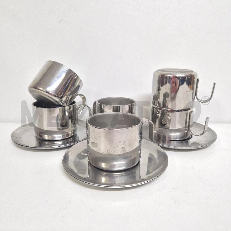TAZZE PZ. 6 GB GUIDO BERGNA INOX TERMICHE  | Mercatino dell'Usato Cervia 1