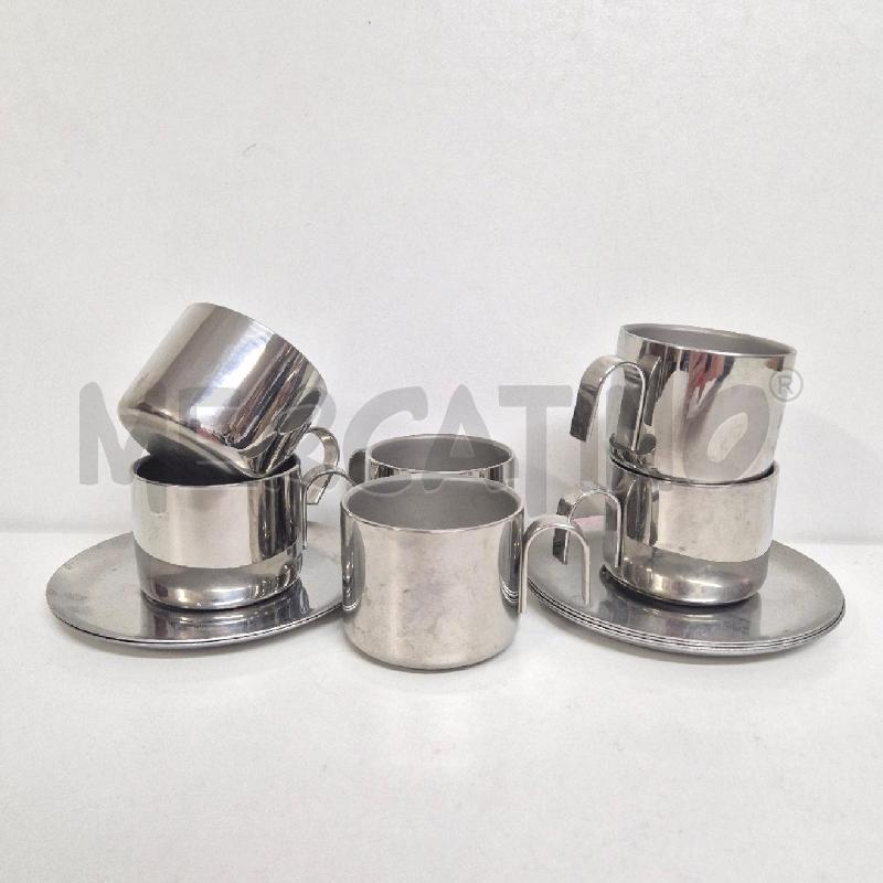 TAZZE PZ. 6 GB GUIDO BERGNA INOX TERMICHE  | Mercatino dell'Usato Cervia 2