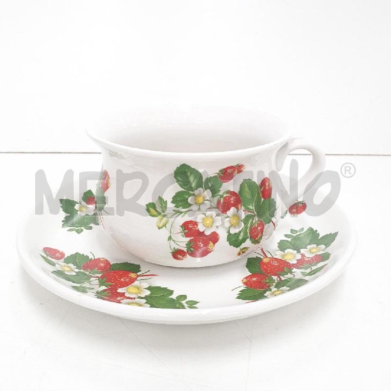 TAZZE X4 CON PIATTO PORTMEIRION POTTERY ENGLAND RETRO STYLE | Mercatino dell'Usato Cervia 3