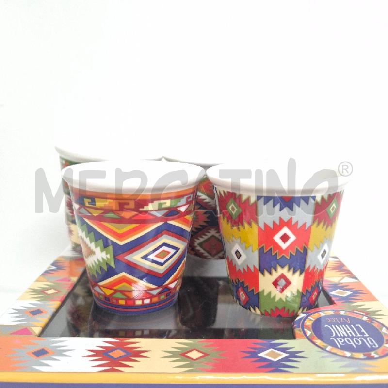 TAZZINE PZ.4 EASY LIFE GLOBAL ETHNIC AZTEC | Mercatino dell'Usato Cervia 1