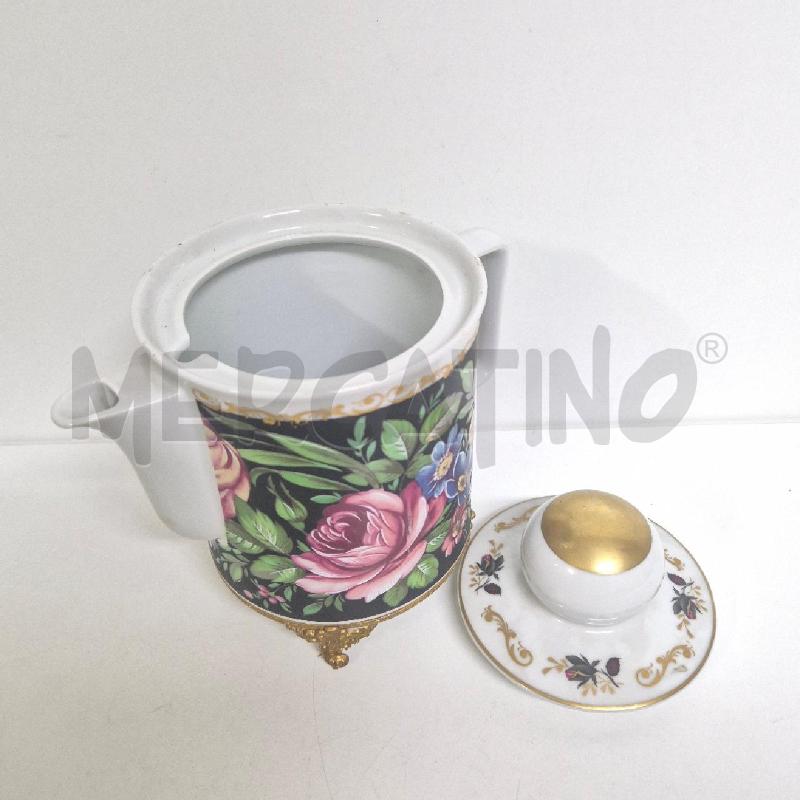 TEIERA LIMOGES DECORATA 4 PIEDINI DORATI | Mercatino dell'Usato Cervia 3