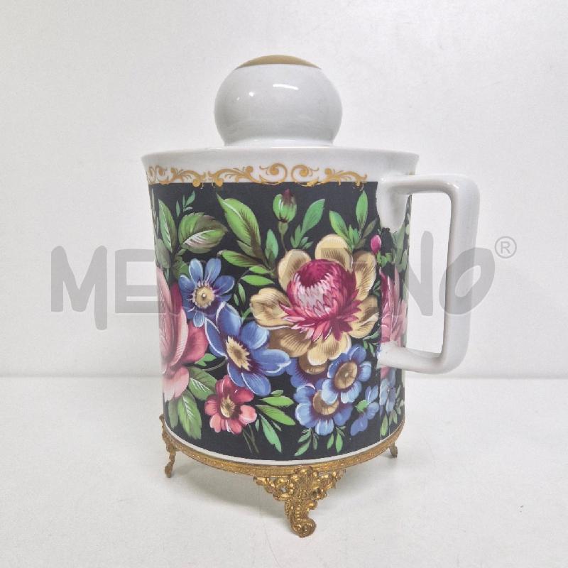 TEIERA LIMOGES DECORATA 4 PIEDINI DORATI | Mercatino dell'Usato Cervia 4
