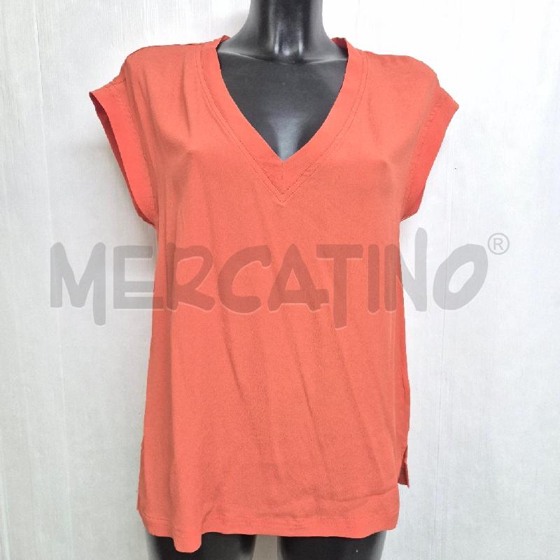 TOP INTREND ARANCIONE MISTO SETA | Mercatino dell'Usato Cervia 1
