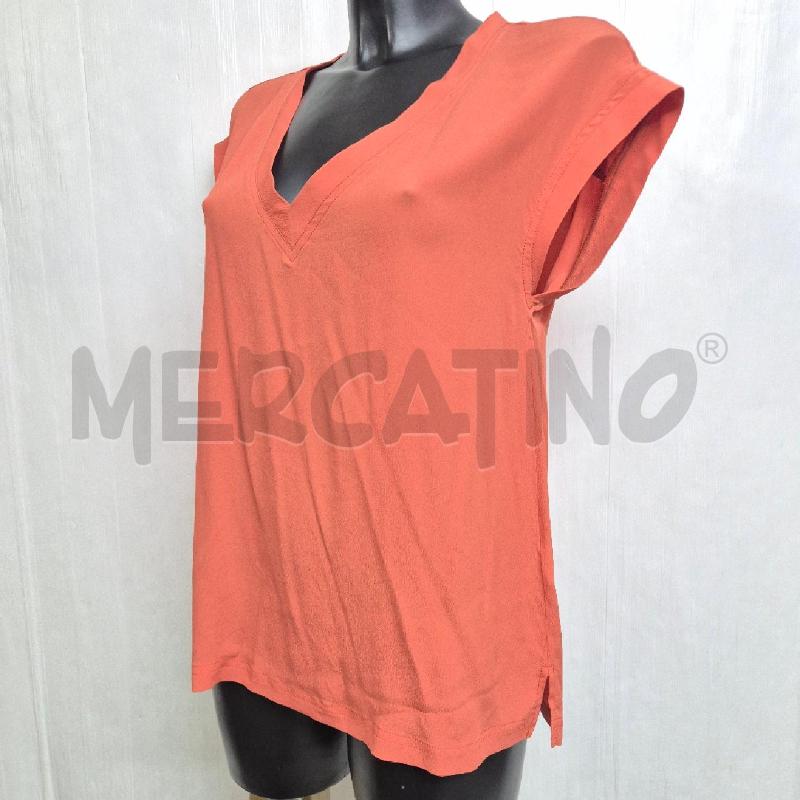 TOP INTREND ARANCIONE MISTO SETA | Mercatino dell'Usato Cervia 3