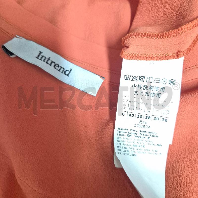 TOP INTREND ARANCIONE MISTO SETA | Mercatino dell'Usato Cervia 5
