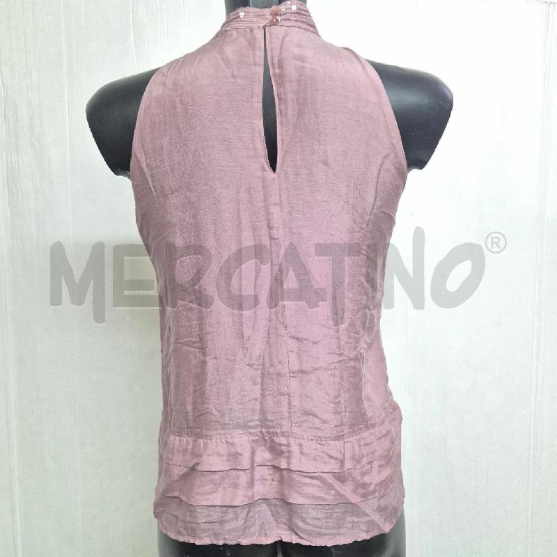 TOP TRUSSARDI ROSA PAILLETTES ROUCHES | Mercatino dell'Usato Cervia 4