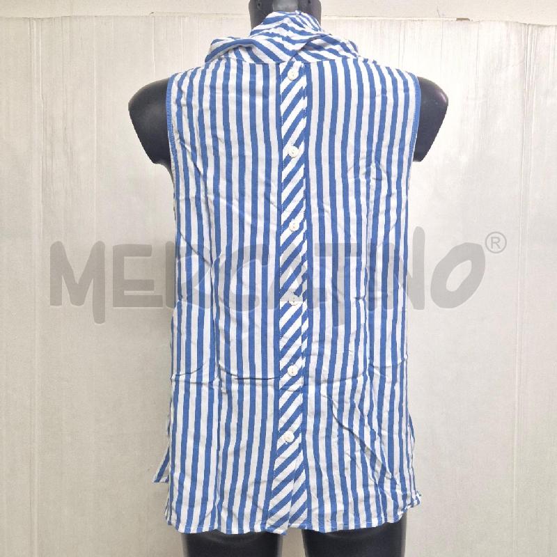 TOP TWIN SET BIANCA AZZURRA RIGHE | Mercatino dell'Usato Cervia 4