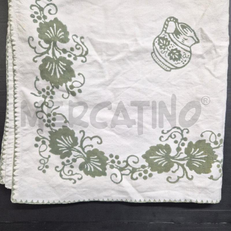 TOVAGLIA RETTANGOLE STAMPA ROMAGNOLA VERDE+5 TOVAGLIOLI | Mercatino dell'Usato Cervia 2