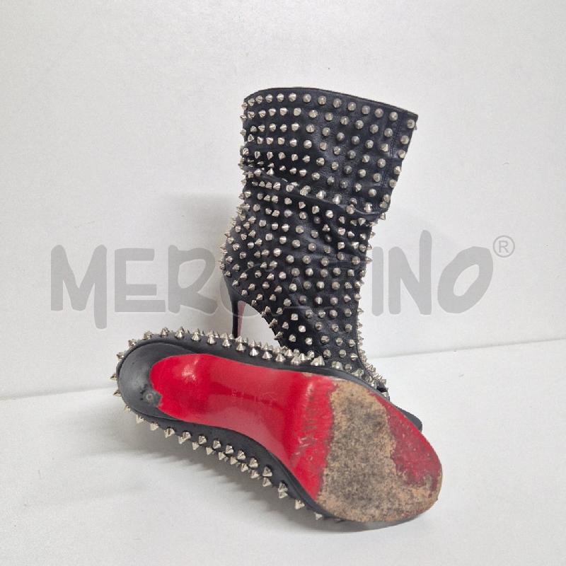 TRONCHETTO SPUNTATO CHRISTIAN LOUBOUTIN NERO BORCHIE | Mercatino dell'Usato Cervia 1
