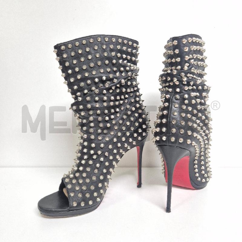 TRONCHETTO SPUNTATO CHRISTIAN LOUBOUTIN NERO BORCHIE | Mercatino dell'Usato Cervia 4