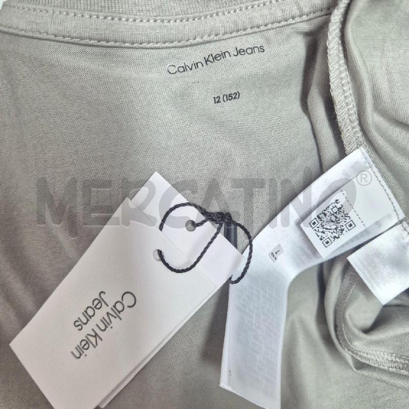 T SHIRT BAMBINO CK CALVIN KLEIN JEANS GRIGIA | Mercatino dell'Usato Cervia 5