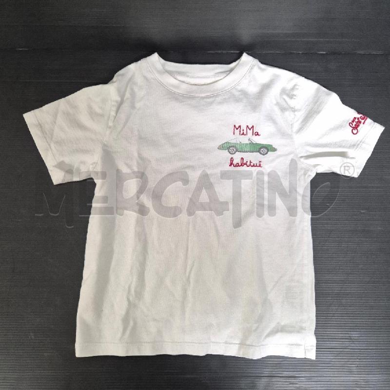 T SHIRT BAMBINO SAINT BARTH BIANCA | Mercatino dell'Usato Cervia 1
