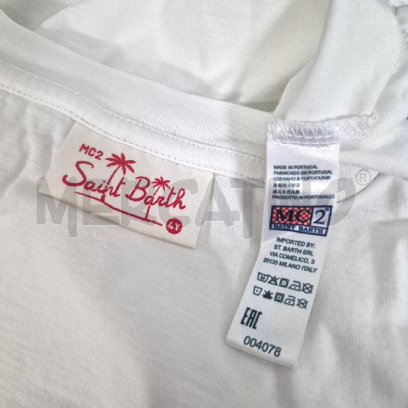 T SHIRT BAMBINO SAINT BARTH BIANCA | Mercatino dell'Usato Cervia 5