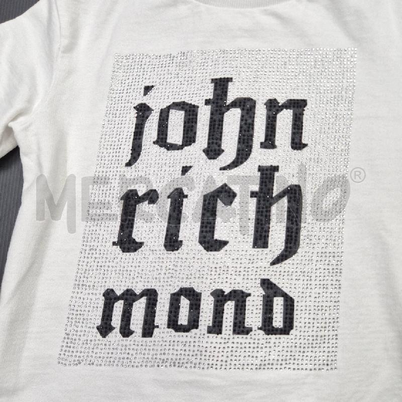 T SHIRT BIMBA JHON RICHMOND BIANCA SCRITTA STRASS | Mercatino dell'Usato Cervia 2