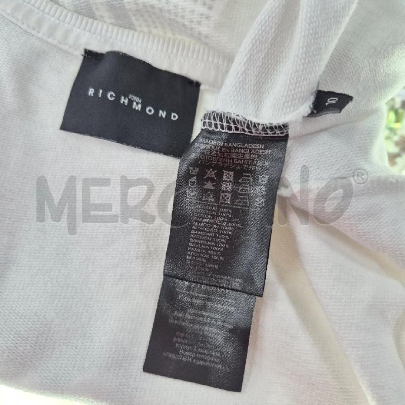 T SHIRT BIMBA JHON RICHMOND BIANCA SCRITTA STRASS | Mercatino dell'Usato Cervia 5
