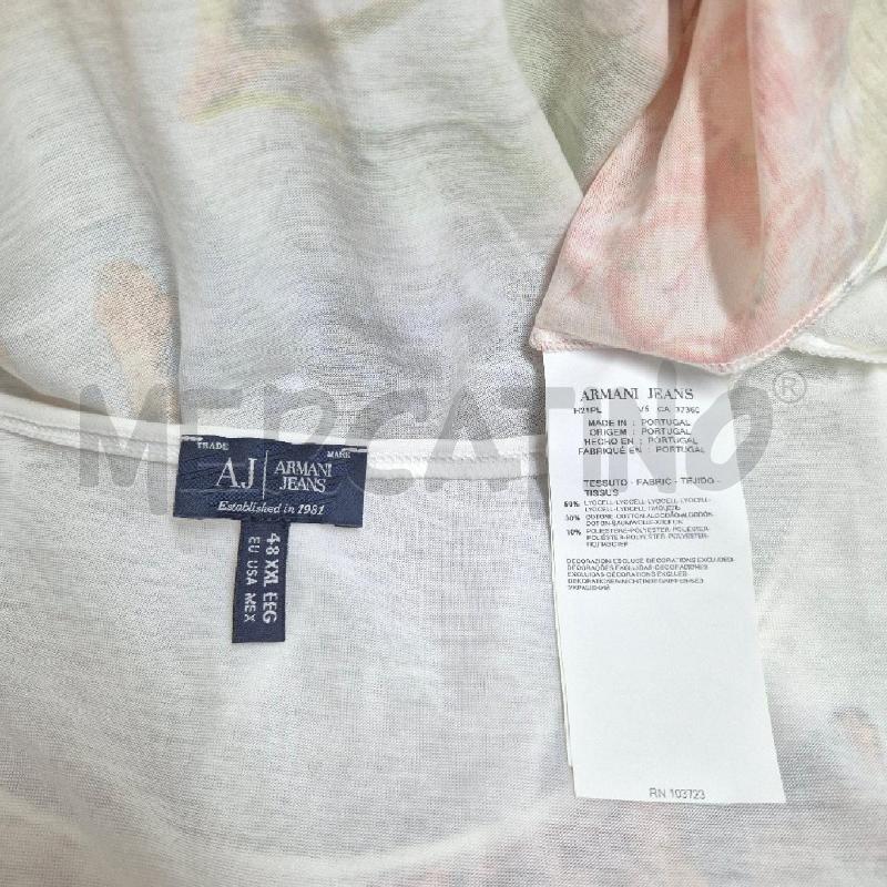 T SHIRT DONNA AJ ARMANI JEANS BIANCA  | Mercatino dell'Usato Cervia 5