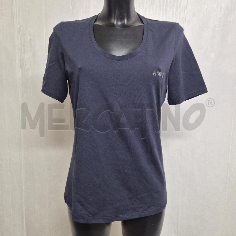 T SHIRT DONNA AJ ARMANI JEANS BLU | Mercatino dell'Usato Cervia 1