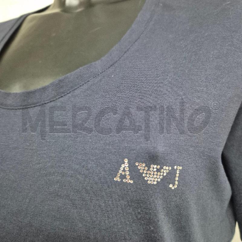 T SHIRT DONNA AJ ARMANI JEANS BLU | Mercatino dell'Usato Cervia 2