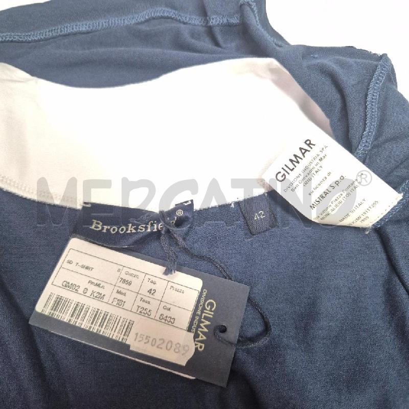 T SHIRT DONNA BROOKSFIELD BLU PROFILI BIANCHI | Mercatino dell'Usato Cervia 5