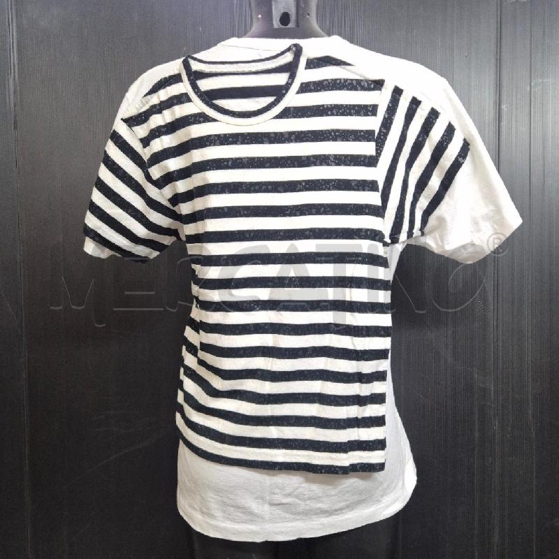 T SHIRT DONNA COMME DES GARCONS BIANCA SCHIENA RIGHE NERE | Mercatino dell'Usato Cervia 4