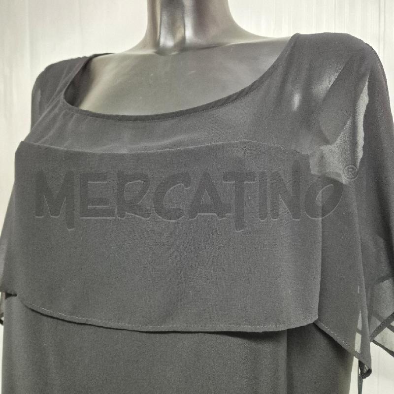 T SHIRT DONNA FIORELLA RUBINO NERA INSERTI VELATI | Mercatino dell'Usato Cervia 2