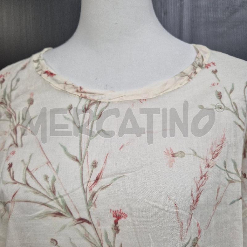 T SHIRT DONNA HIG PANNA FIORI | Mercatino dell'Usato Cervia 2