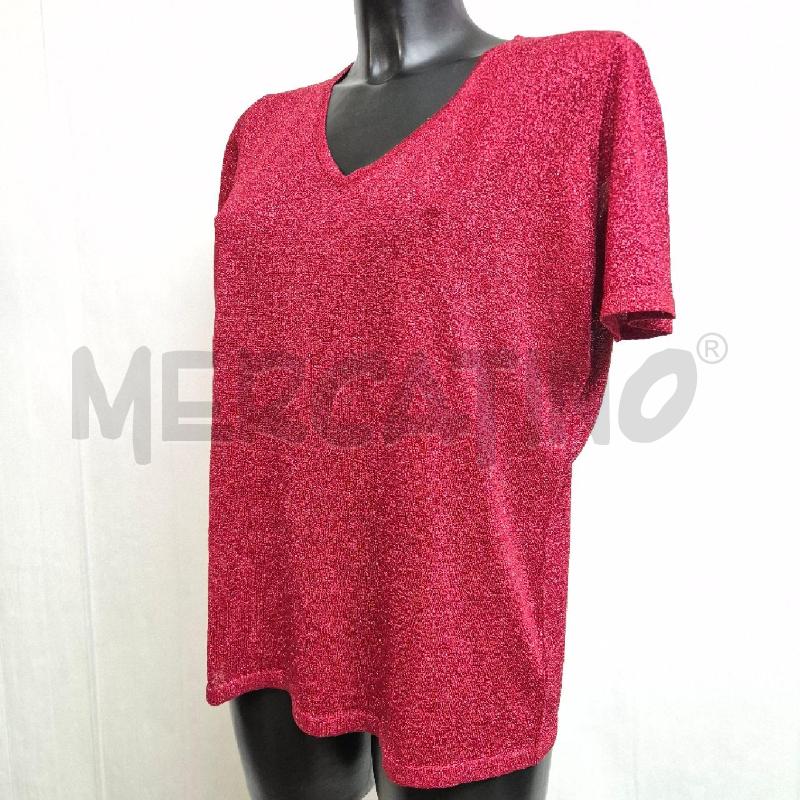 T SHIRT DONNA LUISA SPAGNOLI FRAGOLA LUREX | Mercatino dell'Usato Cervia 3
