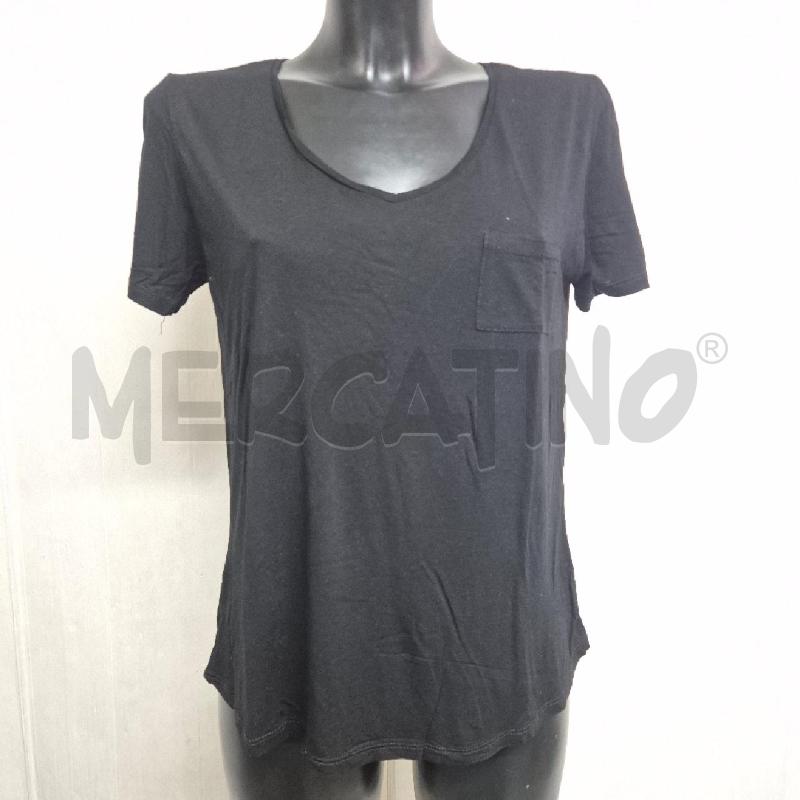 T SHIRT DONNA MERCI NERA  | Mercatino dell'Usato Cervia 1