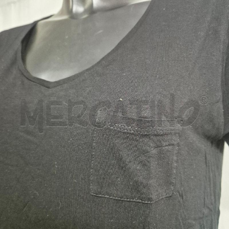 T SHIRT DONNA MERCI NERA  | Mercatino dell'Usato Cervia 2