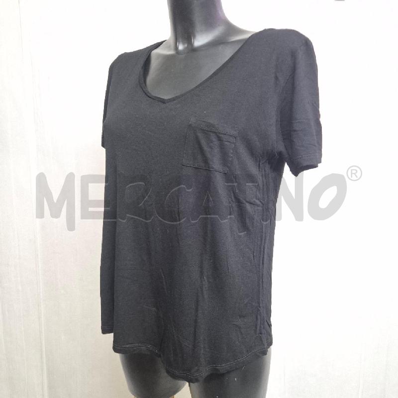T SHIRT DONNA MERCI NERA  | Mercatino dell'Usato Cervia 3