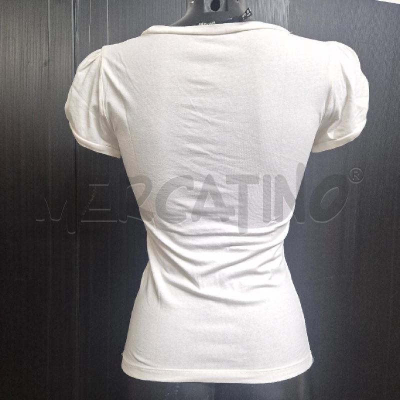 T SHIRT DONNA MOSCHINO BIANCA CON OCCHIALI DORATI | Mercatino dell'Usato Cervia 3